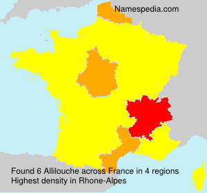 Surname Allilouche in France Surname Allilouche in France