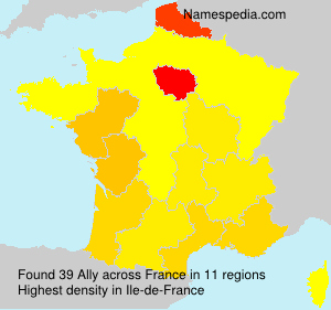 Surname Ally in France Surname Ally in France