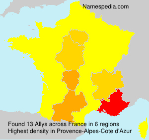 Surname Allys in France Surname Allys in France
