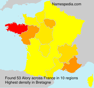 Surname Alory in France Surname Alory in France