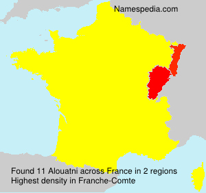Surname Alouatni in France Surname Alouatni in France