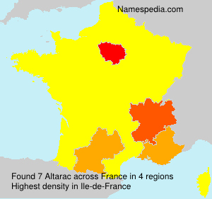 Surname Altarac in France Surname Altarac in France