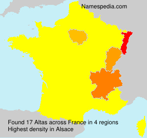 Surname Altas in France Surname Altas in France