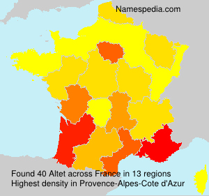 Surname Altet in France Surname Altet in France