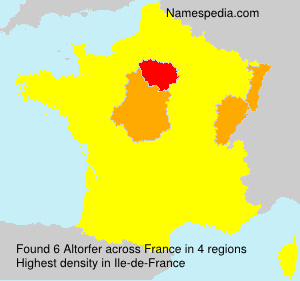 Surname Altorfer in France Surname Altorfer in France