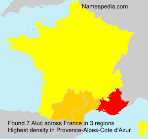 Surname Aluc in France Surname Aluc in France