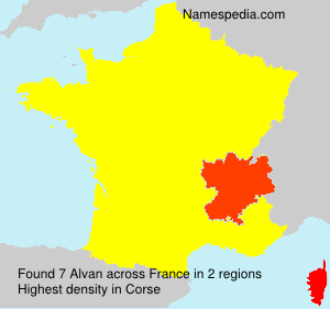 Surname Alvan in France Surname Alvan in France