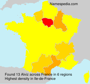 Surname Alviz in France Surname Alviz in France