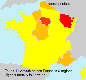 Surname Amach in France Surname Amach in France