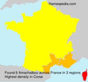 Surname Amachaibou in France Surname Amachaibou in France