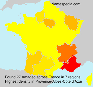 Surname Amadeo in France
