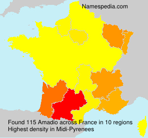 Surname Amadio in France