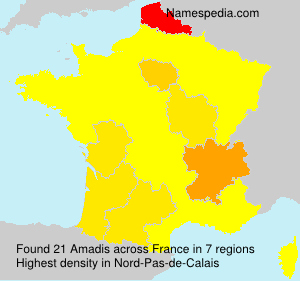 Surname Amadis in France Surname Amadis in France