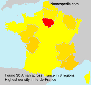 Surname Amah in France