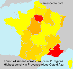 Surname Amane in France Surname Amane in France
