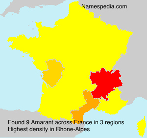 Surname Amarant in France Surname Amarant in France