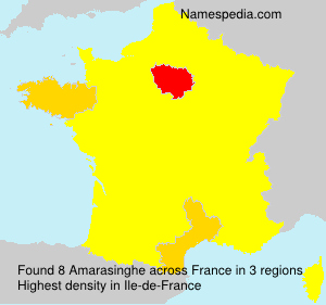 Surname Amarasinghe in France Surname Amarasinghe in France