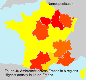 Surname Ambrosetti in France Surname Ambrosetti in France