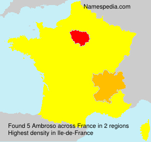Surname Ambroso in France