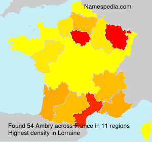 Surname Ambry in France Surname Ambry in France
