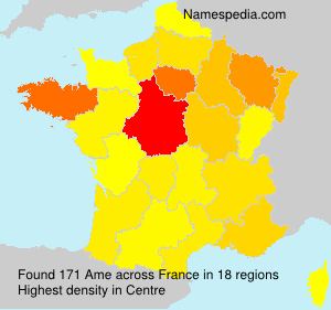 Surname Ame in France Surname Ame in France