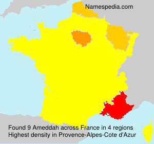 Surname Ameddah in France Surname Ameddah in France