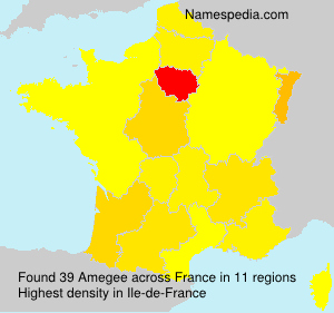 Surname Amegee in France Surname Amegee in France