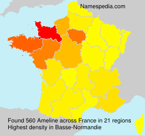 Surname Ameline in France Surname Ameline in France