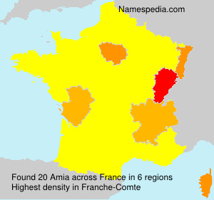 Surname Amia in France Surname Amia in France