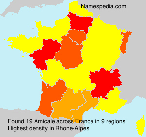 Surname Amicale in France Surname Amicale in France