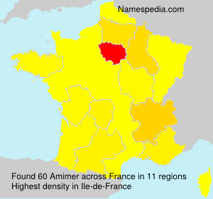 Surname Amimer in France Surname Amimer in France
