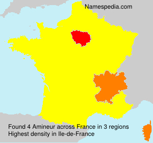 Surname Amineur in France Surname Amineur in France