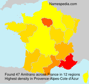 Surname Amitrano in France Surname Amitrano in France
