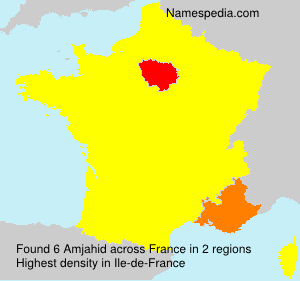 Surname Amjahid in France Surname Amjahid in France