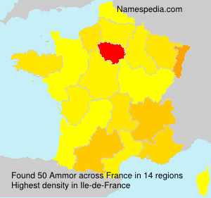 Surname Ammor in France Surname Ammor in France