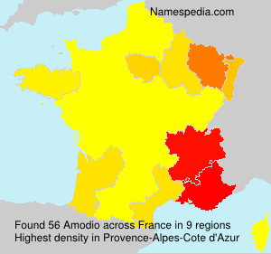 Surname Amodio in France