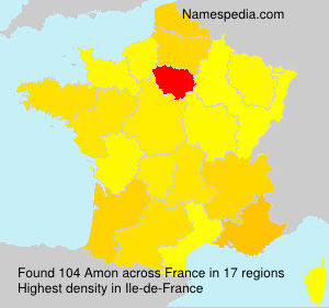 Surname Amon in France Surname Amon in France