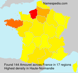 Surname Amouret in France Surname Amouret in France
