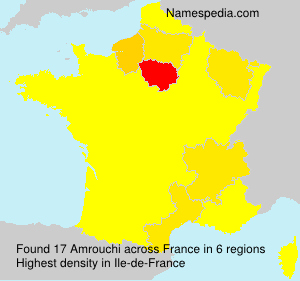 Surname Amrouchi in France