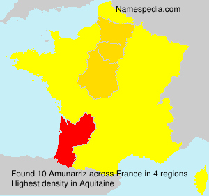 Surname Amunarriz in France Surname Amunarriz in France