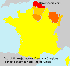 Surname Anajar in France Surname Anajar in France