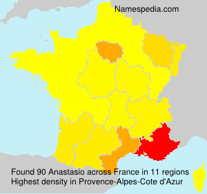 Surname Anastasio in France Surname Anastasio in France