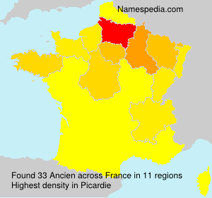 Surname Ancien in France Surname Ancien in France