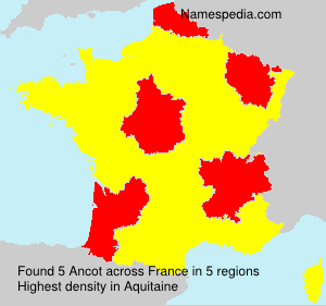 Surname Ancot in France Surname Ancot in France
