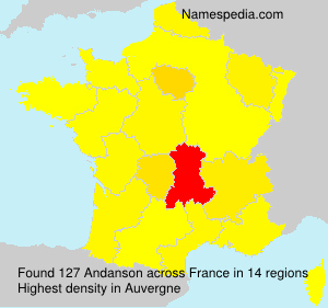 Surname Andanson in France Surname Andanson in France