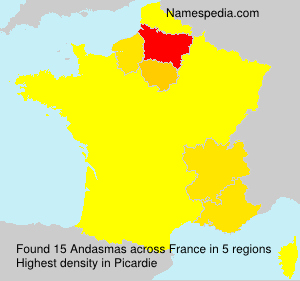 Surname Andasmas in France Surname Andasmas in France