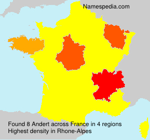 Familiennamen Andert - France