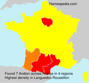 Surname Andion in France Surname Andion in France