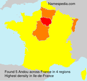 Surname Andou in France Surname Andou in France