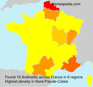 Surname Andreetto in France Surname Andreetto in France